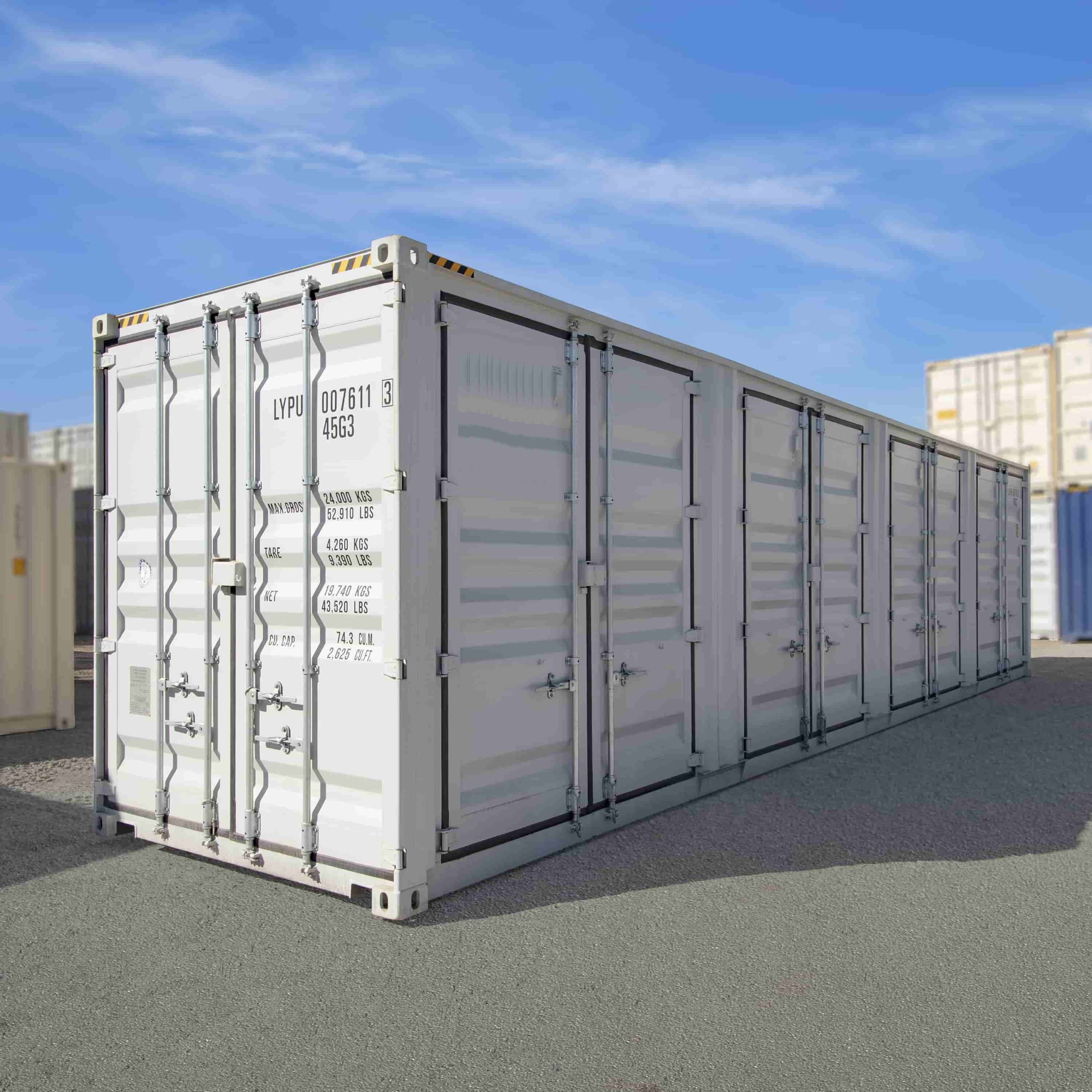 40&rsquo;HC New (1-trip) Shipping Container with 4 x Side Doors - Container Consultants Australia