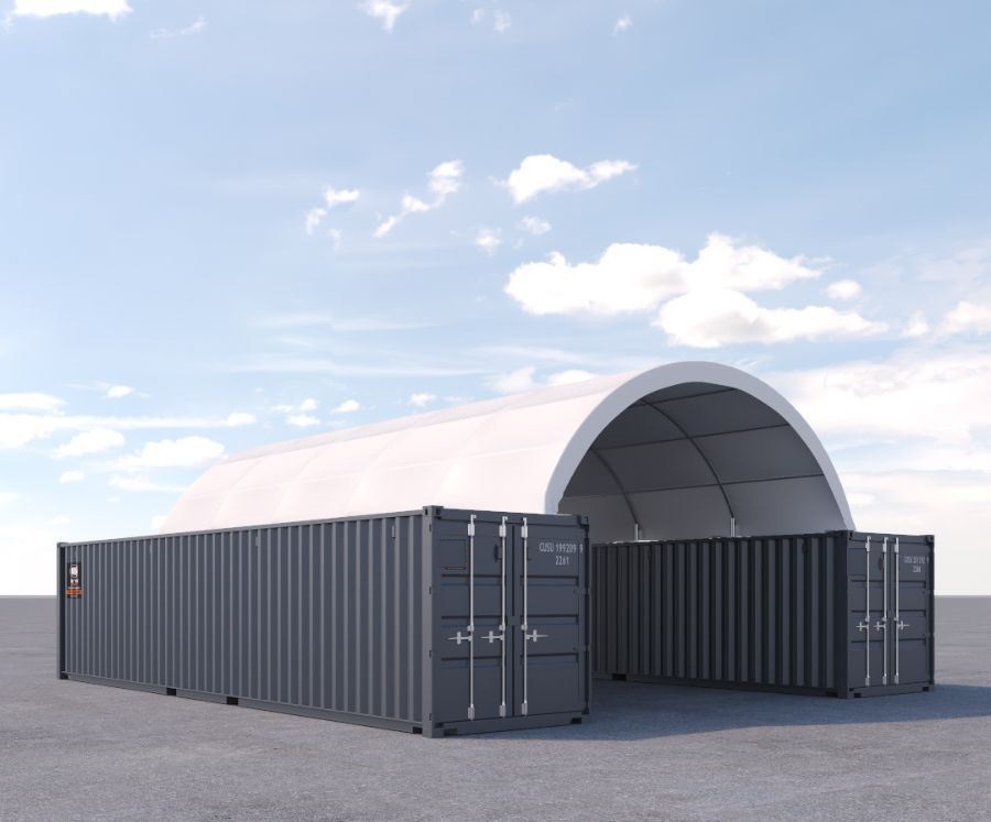 20&prime; x 40&prime; Fabric Container Shelter - Container Consultants Australia