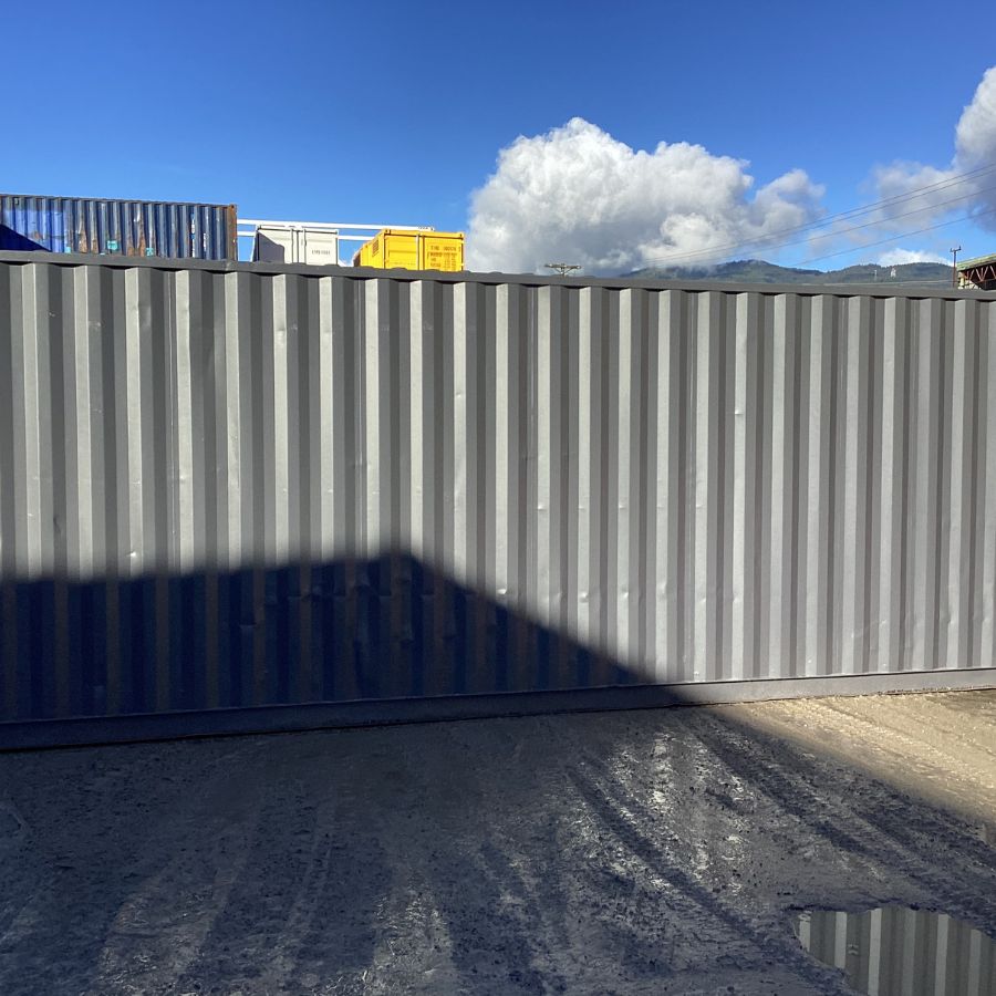 25&rsquo;HC Used Shipping Container (Painted Slate Grey) - Container Consultants Australia