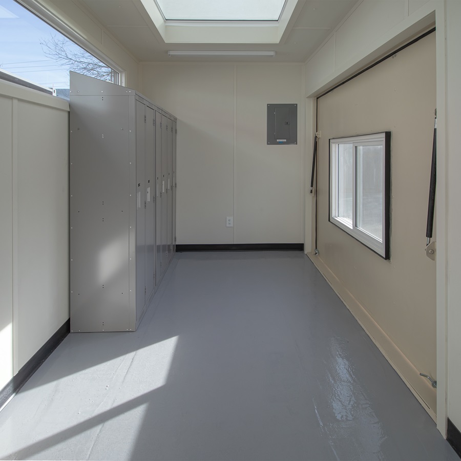 40&rsquo; Art Studio w/Flip up Doors - Container Consultants Australia